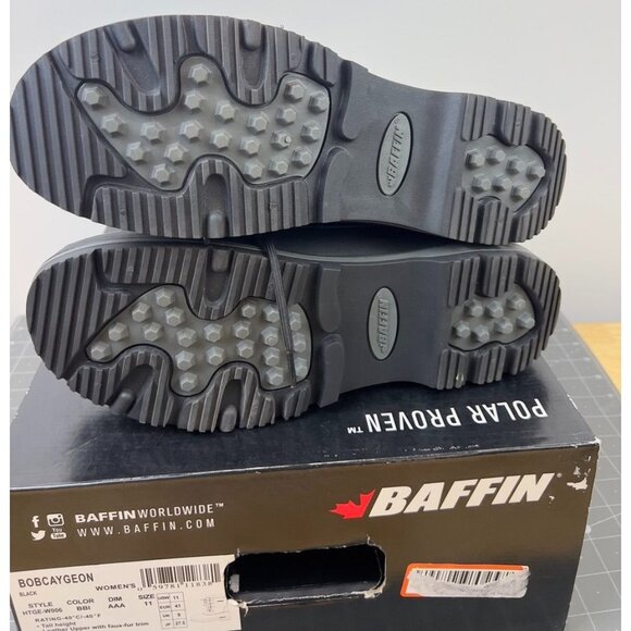 Baffin Bobcaygeon Womens Insulated Waterproof Boots Size 11 Black - Picture 7 of 9